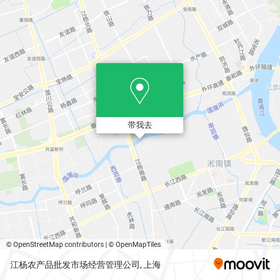 江杨农产品批发市场经营管理公司地图