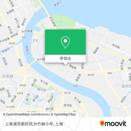 上海浦东新区民办竹林小学地图