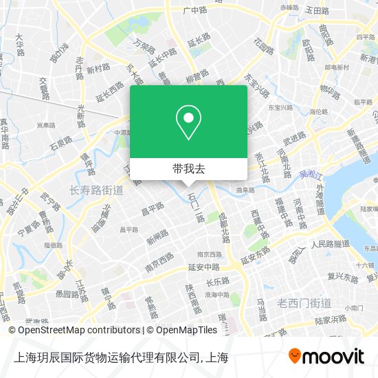 上海玥辰国际货物运输代理有限公司地图