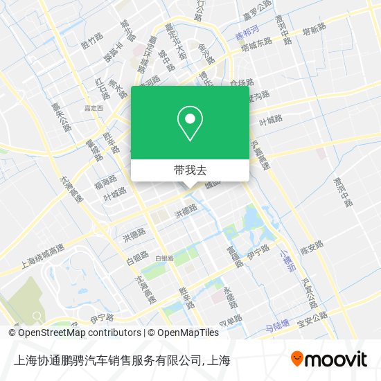 上海协通鹏骋汽车销售服务有限公司地图