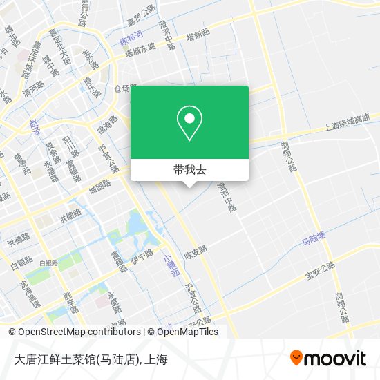 大唐江鲜土菜馆(马陆店)地图