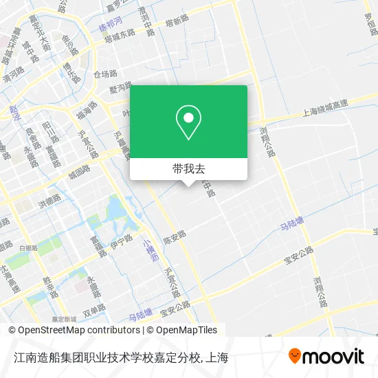 江南造船集团职业技术学校嘉定分校地图