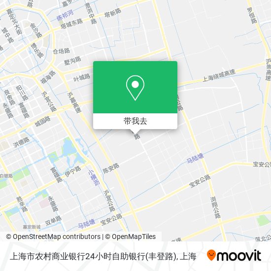 上海市农村商业银行24小时自助银行(丰登路)地图
