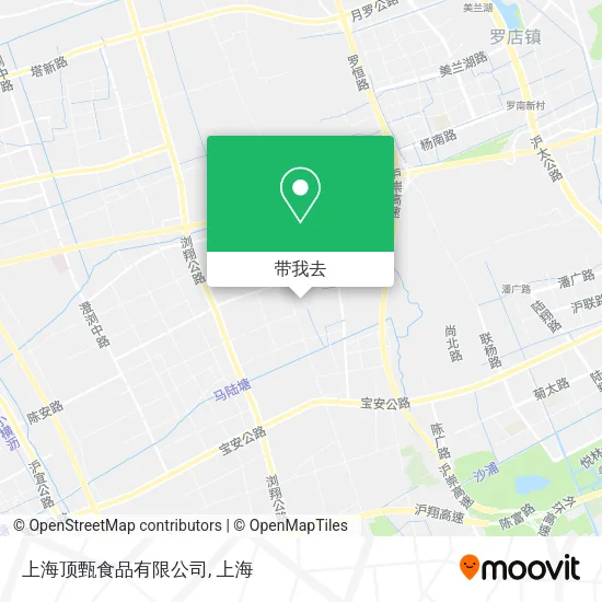 上海顶甄食品有限公司地图