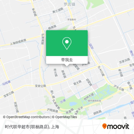 时代联华超市(联杨路店)地图