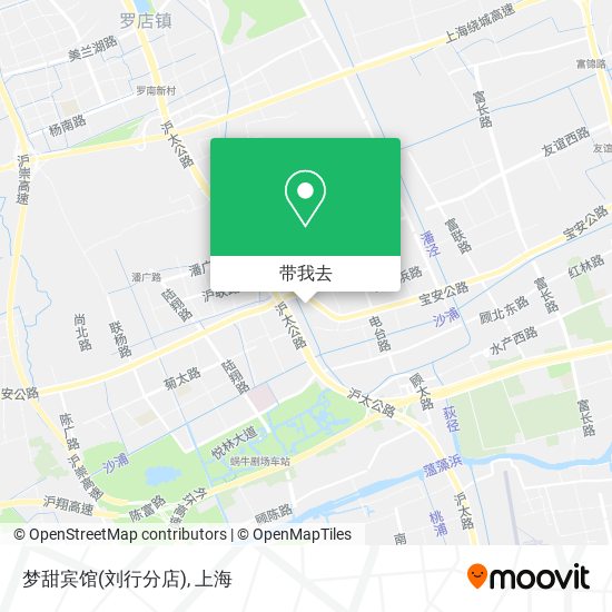 梦甜宾馆(刘行分店)地图