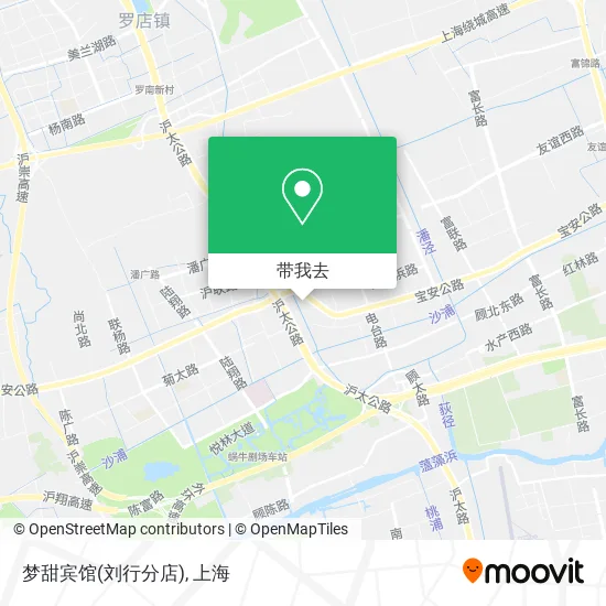 梦甜宾馆(刘行分店)地图