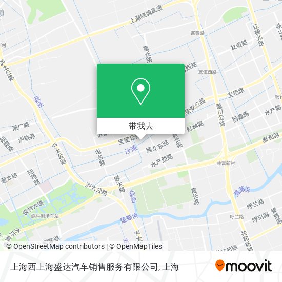 上海西上海盛达汽车销售服务有限公司地图