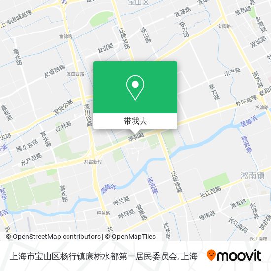 上海市宝山区杨行镇康桥水都第一居民委员会地图