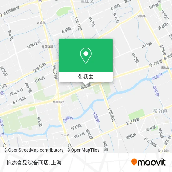 艳杰食品综合商店地图