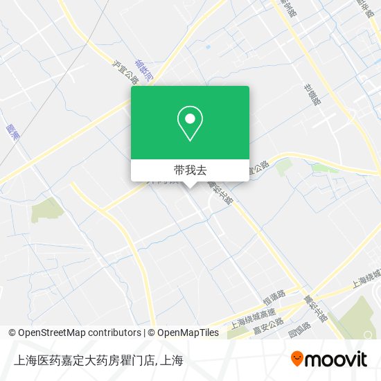 上海医药嘉定大药房瞿门店地图