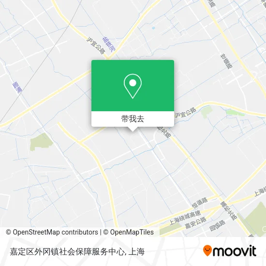嘉定区外冈镇社会保障服务中心地图