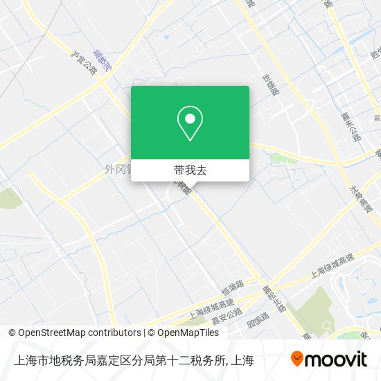 上海市地税务局嘉定区分局第十二税务所地图