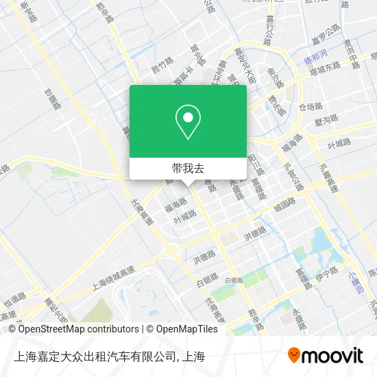 上海嘉定大众出租汽车有限公司地图