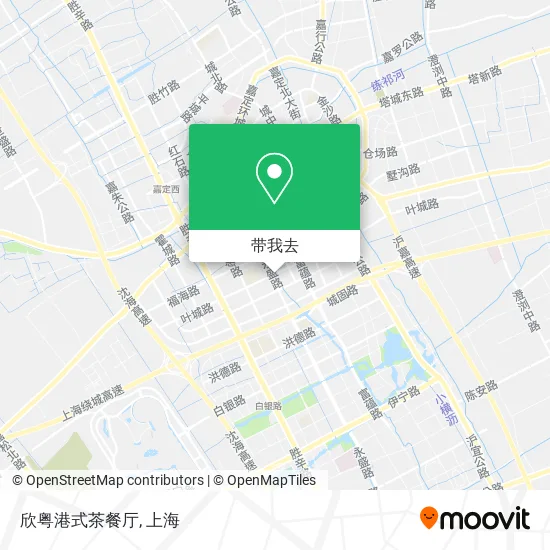 欣粤港式茶餐厅地图