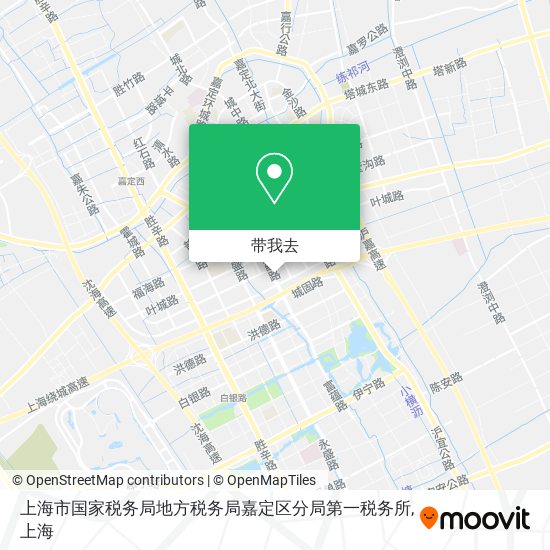 上海市国家税务局地方税务局嘉定区分局第一税务所地图