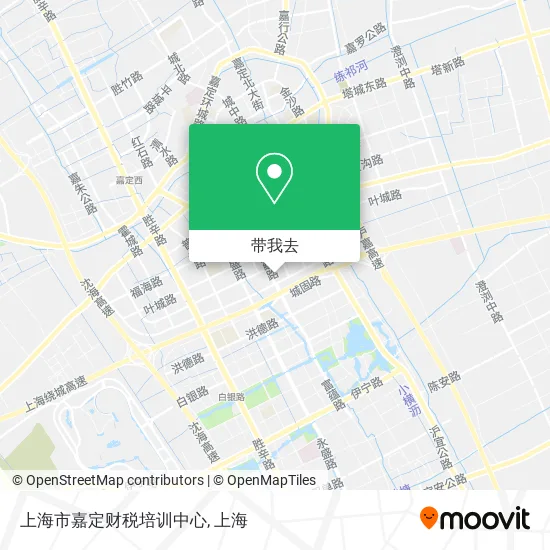 上海市嘉定财税培训中心地图