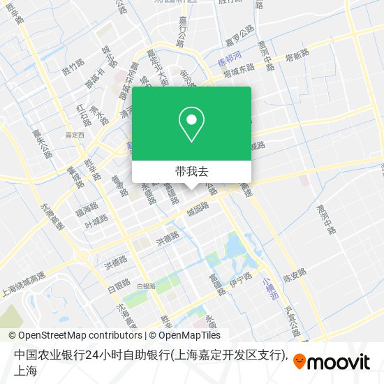 中国农业银行24小时自助银行(上海嘉定开发区支行)地图