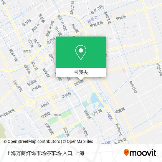 上海万商灯饰市场停车场-入口地图