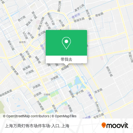上海万商灯饰市场停车场-入口地图