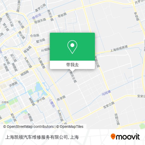上海凯顿汽车维修服务有限公司地图