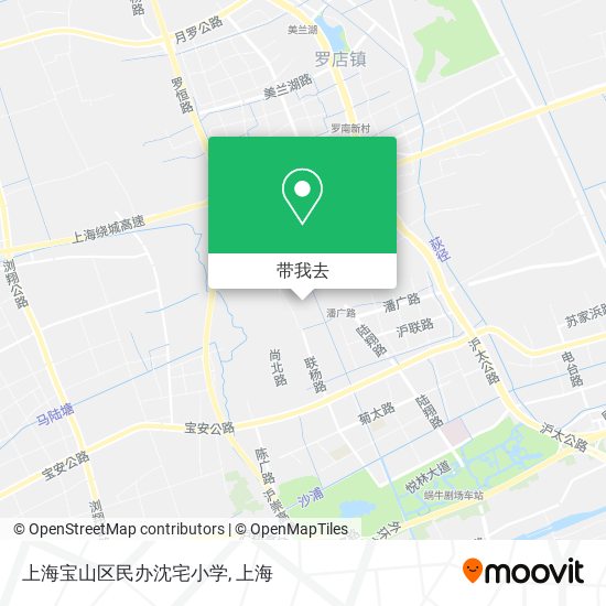 上海宝山区民办沈宅小学地图