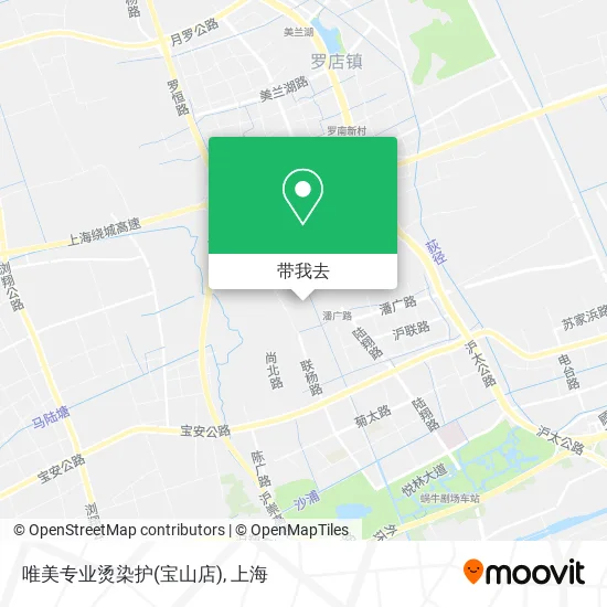 唯美专业烫染护(宝山店)地图