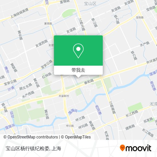 宝山区杨行镇纪检委地图
