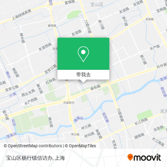 宝山区杨行镇信访办地图