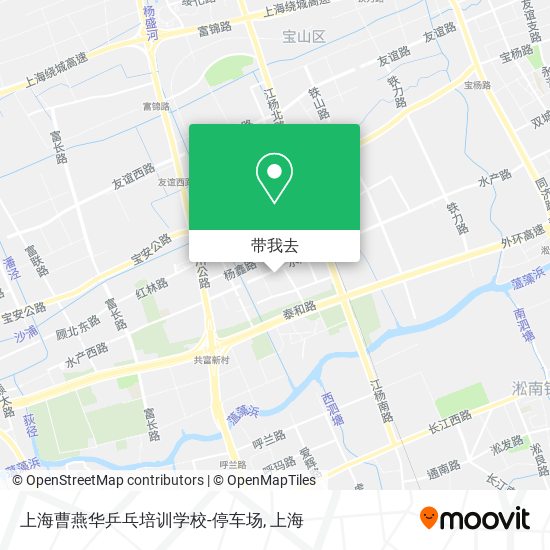 上海曹燕华乒乓培训学校-停车场地图