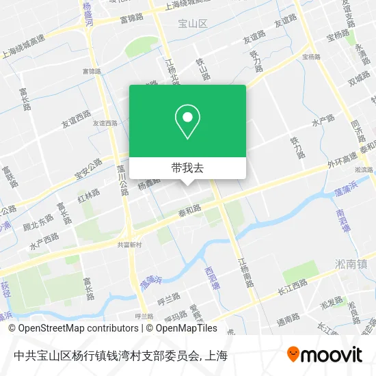 中共宝山区杨行镇钱湾村支部委员会地图