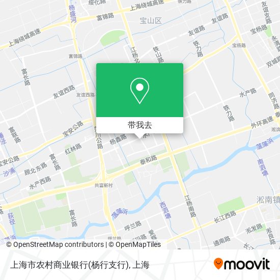 上海市农村商业银行(杨行支行)地图