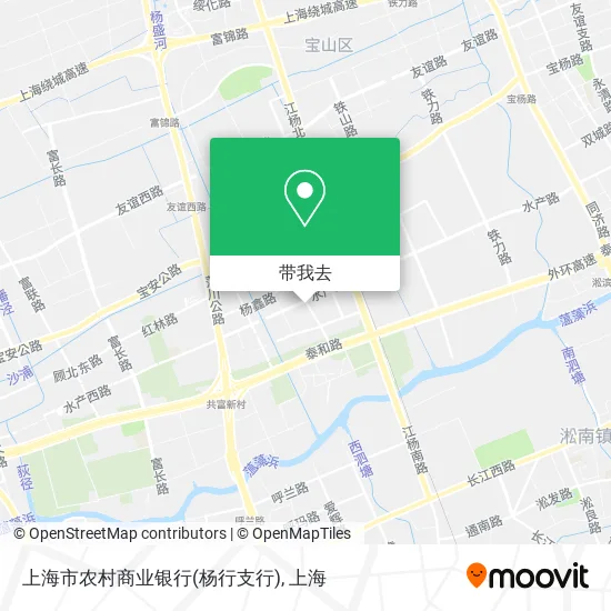 上海市农村商业银行(杨行支行)地图