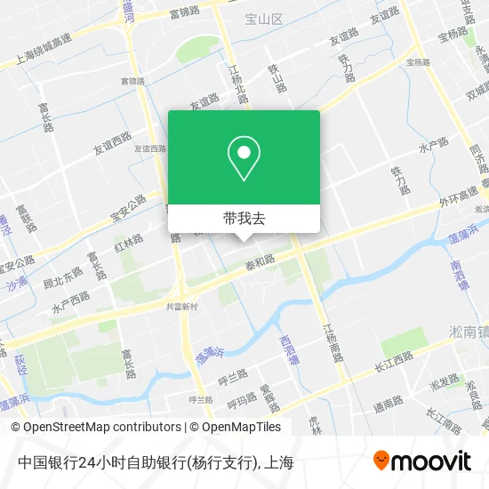 中国银行24小时自助银行(杨行支行)地图