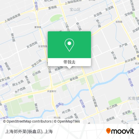 上海郊外菜(杨鑫店)地图