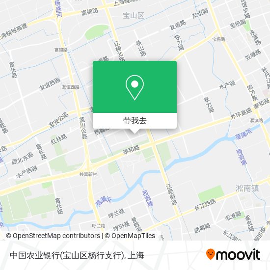 中国农业银行(宝山区杨行支行)地图