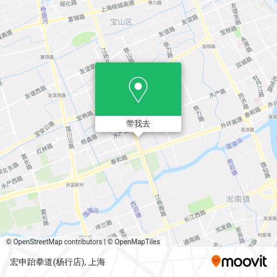 宏申跆拳道(杨行店)地图