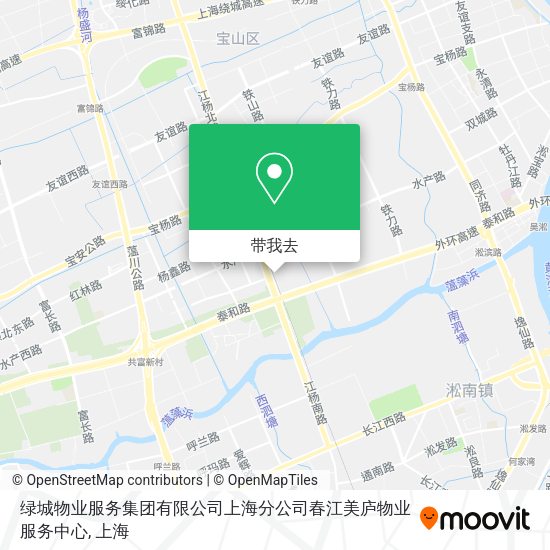 绿城物业服务集团有限公司上海分公司春江美庐物业服务中心地图