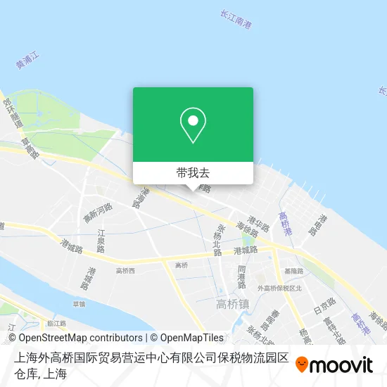 上海外高桥国际贸易营运中心有限公司保税物流园区仓库地图