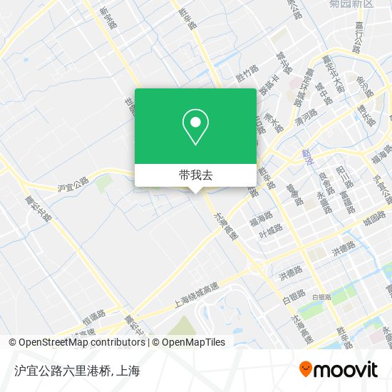 沪宜公路六里港桥地图