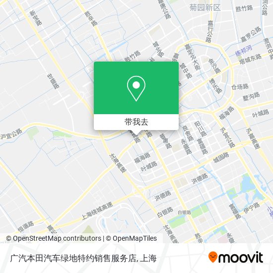 广汽本田汽车绿地特约销售服务店地图