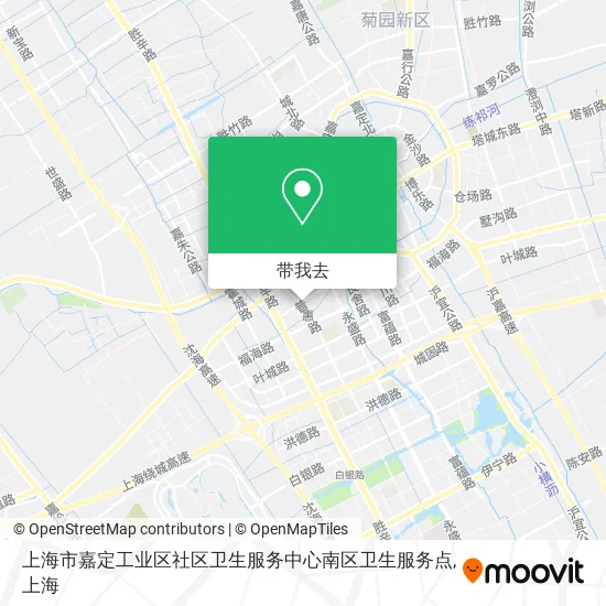 上海市嘉定工业区社区卫生服务中心南区卫生服务点地图