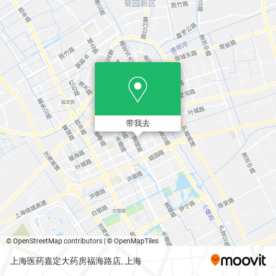 上海医药嘉定大药房福海路店地图
