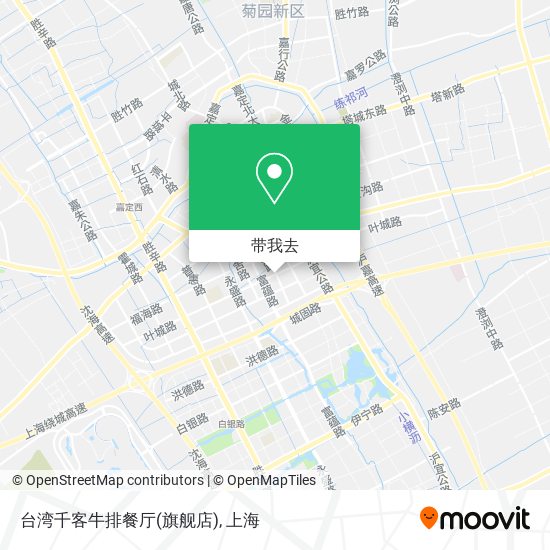 台湾千客牛排餐厅(旗舰店)地图