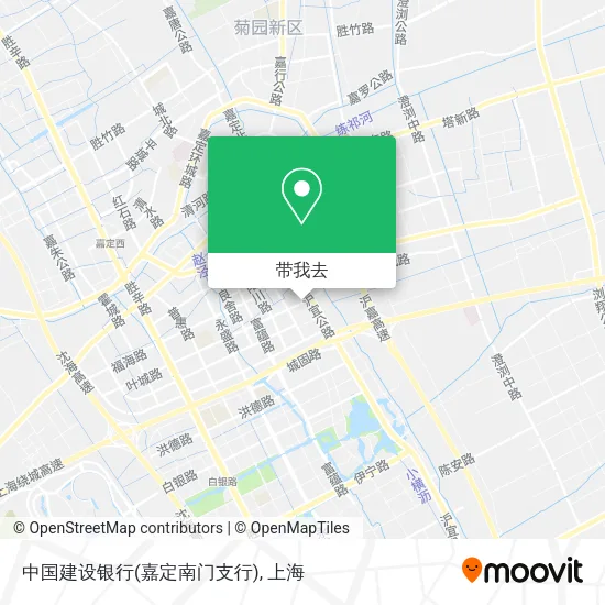 中国建设银行(嘉定南门支行)地图