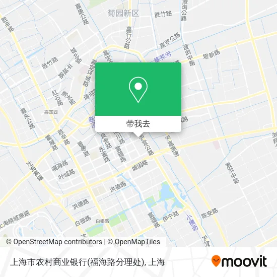 上海市农村商业银行(福海路分理处)地图