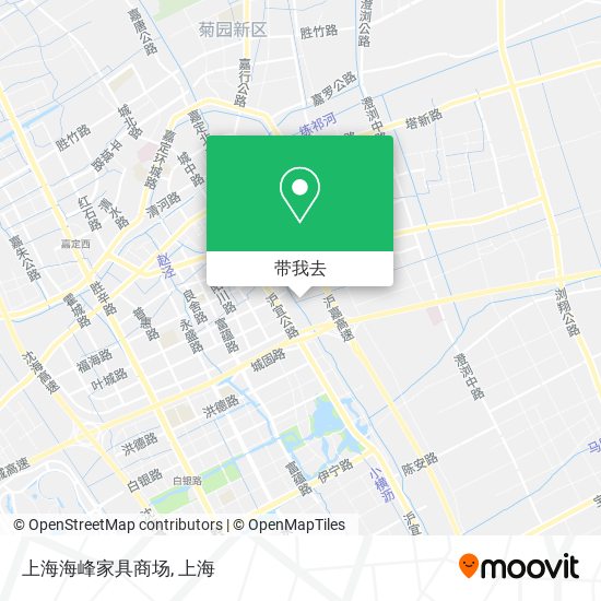 上海海峰家具商场地图