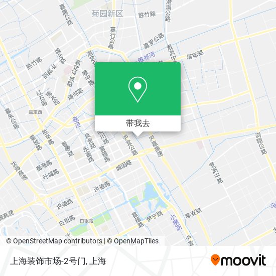 上海装饰市场-2号门地图