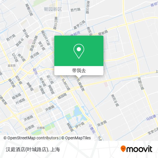 汉庭酒店(叶城路店)地图