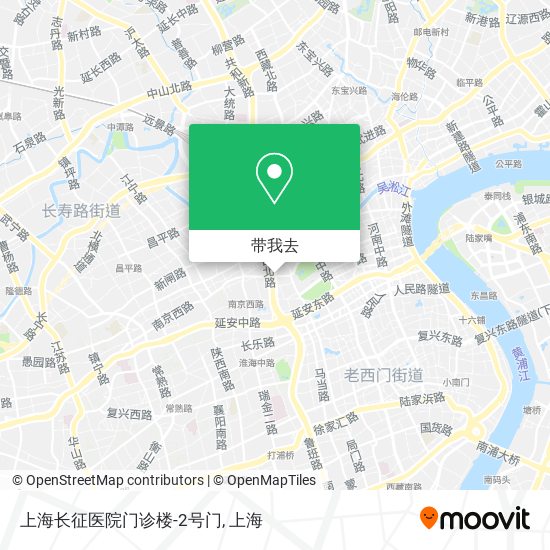 上海长征医院门诊楼-2号门地图